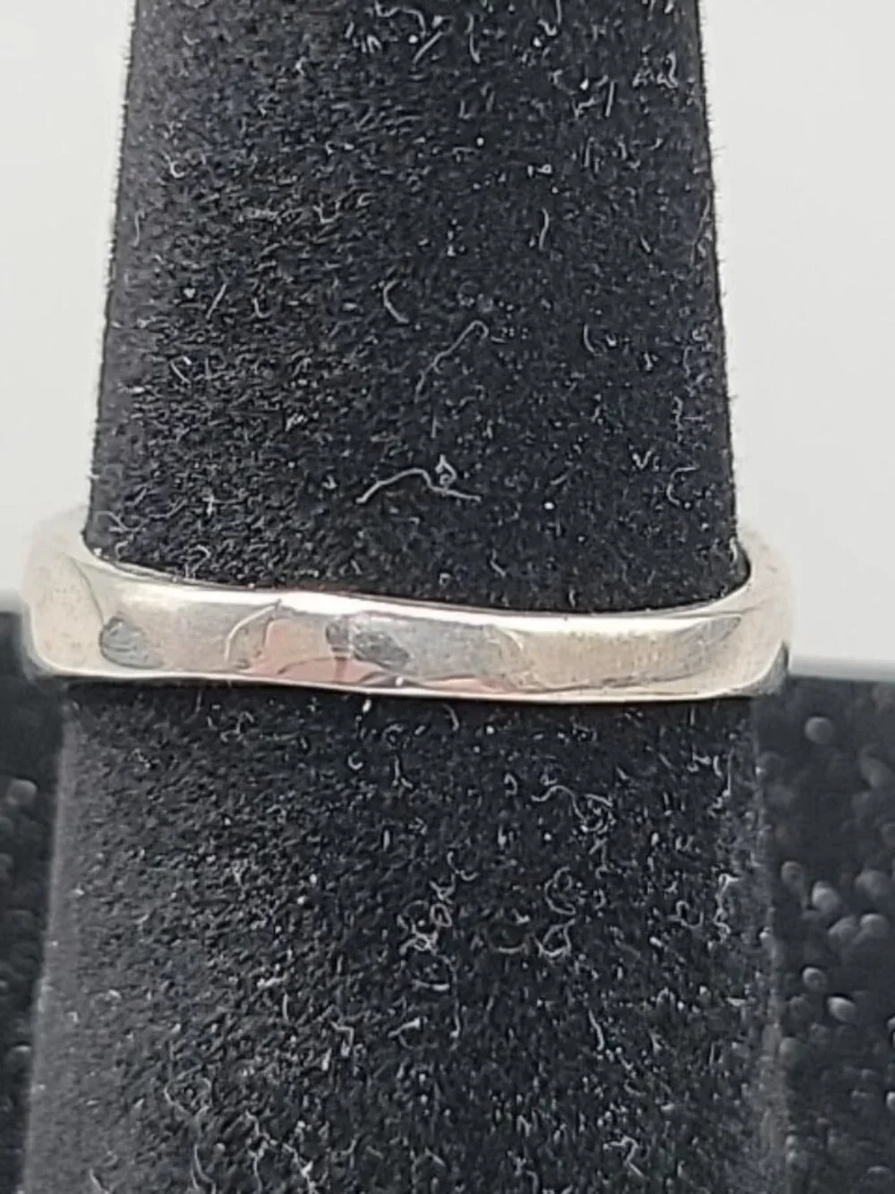 VTG Jimmy Herald Navajo Sterling Silver Black Onyx Inlay Ring 925 - AS IS SZ9